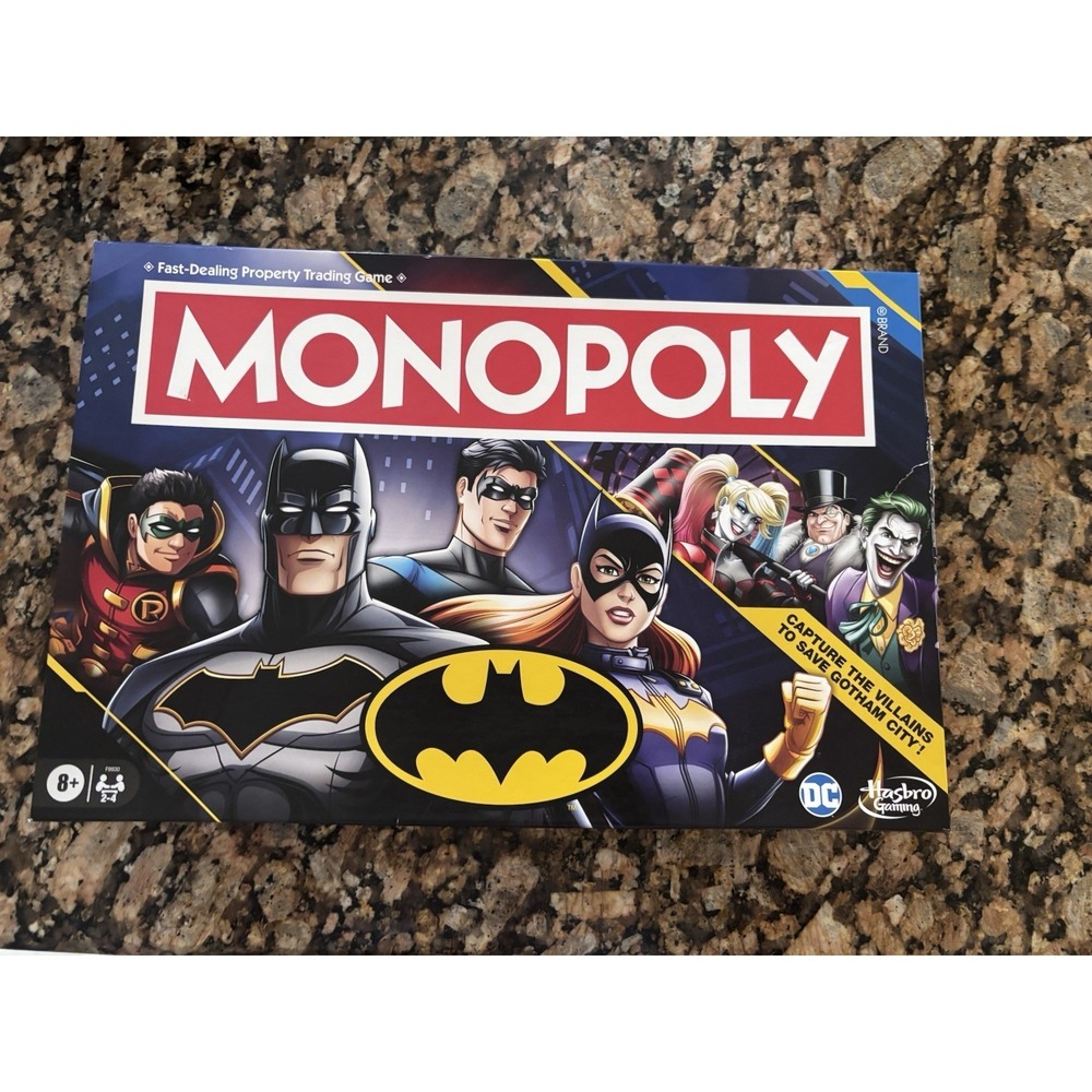 Monopoly Batman Edition Board Game | Monopoly Game for Batman Fans | Ages 8 Up